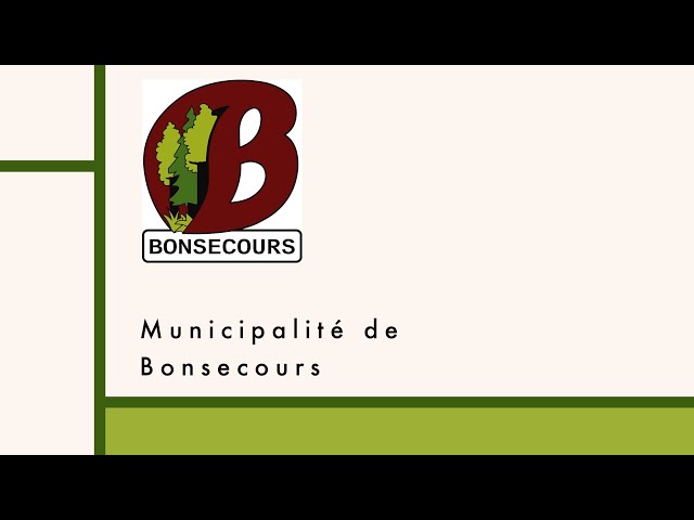 Séance du conseil de Bonsecours – 1 décembre 2025