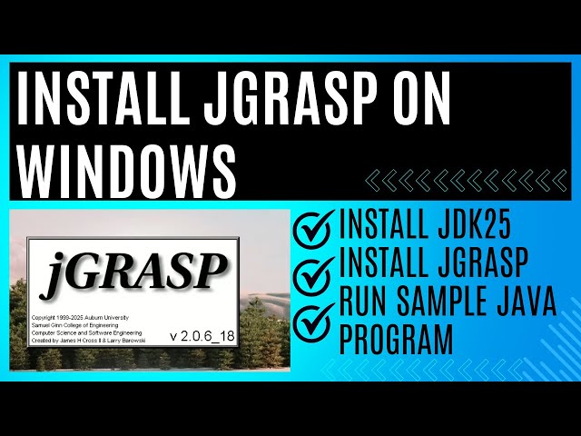 Install jGRASP on Windows EASILY in Minutes