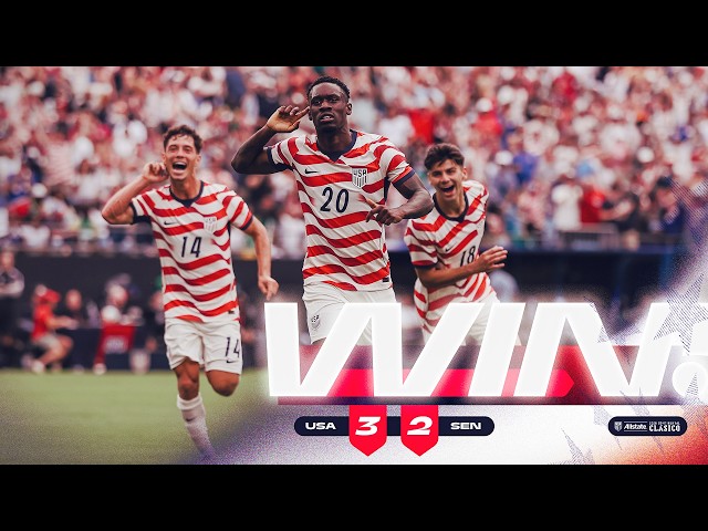 Pulisic Goal & Assist Leads to USA Win! | USMNT 3-2 Senegal | Highlights International Friendly