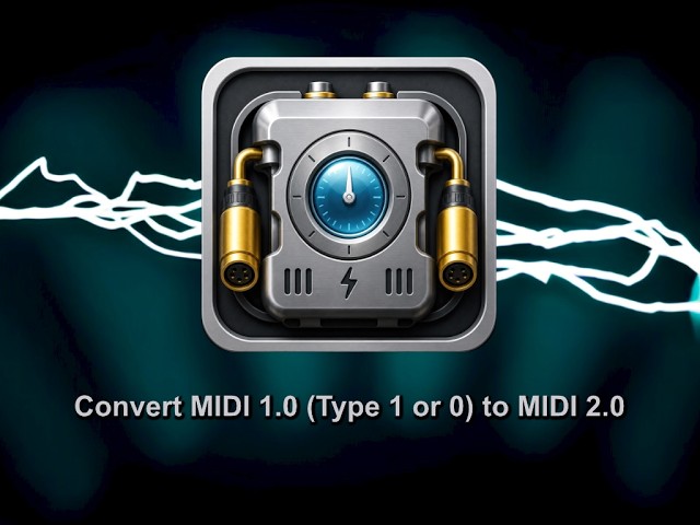 MIDIchron - How to use MIDIchron to Convert a MIDI 1.0 file to MIDI 2.0.