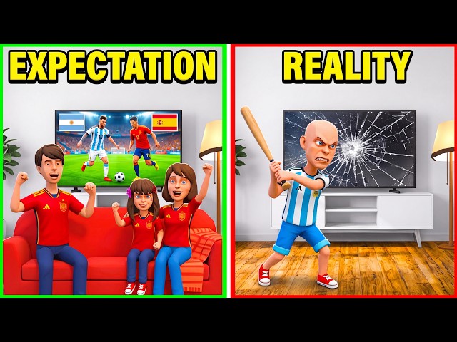Classic Caillou Misbehaves During the Argentina vs Spain World Cup Final / Grounded