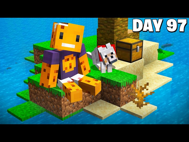 I Survived 100 Days on a Deserted Island in Hardcore Minecraft