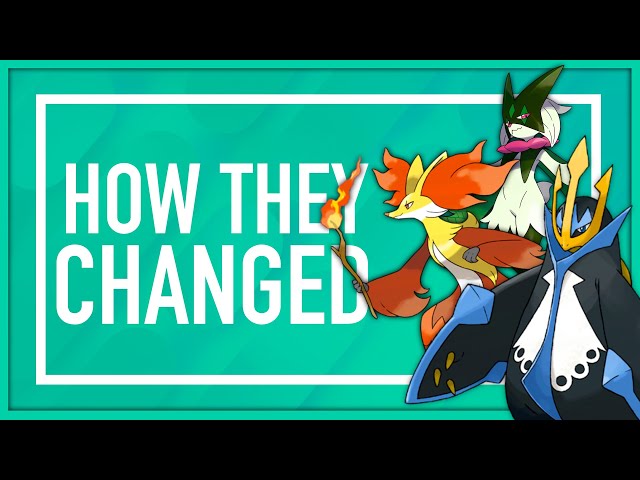 The Evolution of Pokémon Designs: Grass, Fire & Water Type