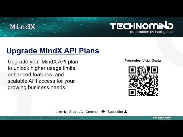 Upgrade MindX API plans
