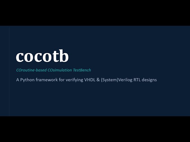 Cocotb Tutorial for Beginners | Learn Cocotb Basics with Python & RTL Simulation