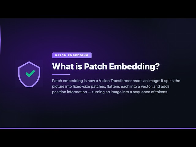 What is Patch Embedding?