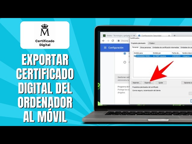 How to EXPORT a Digital Certificate From COMPUTER To MOBILE