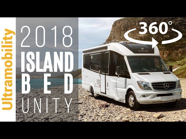 (360 degree video) 2018 Unity Island Bed Review | Leisure Travel Vans Class B+ Camper Van RV