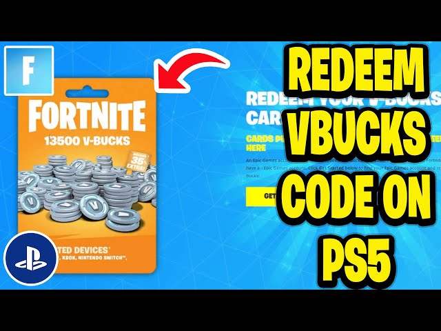 How To Redeem Fortnite Vbucks Code On PS5