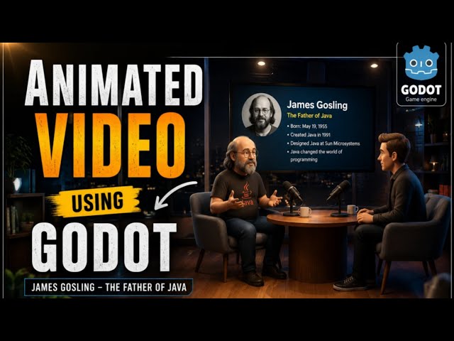A 3D Animation Project I Created While Learning Godot Engine | James Gosling 