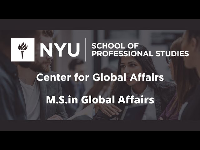 M.S. in Global Affairs - Prepare for an impactful career!