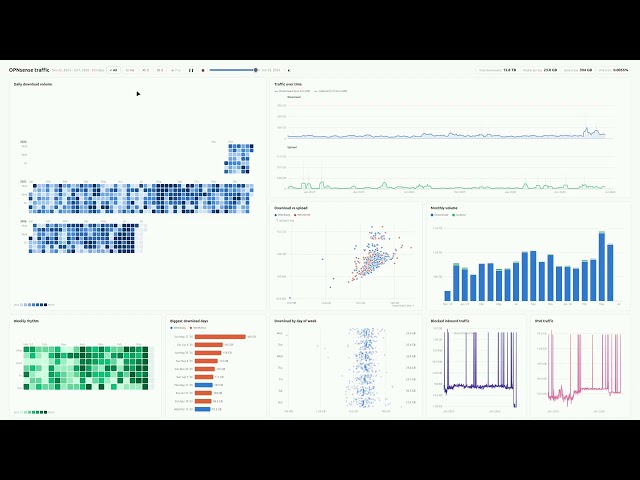 Visualizing 593 Days Of OPNsense Traffic Data