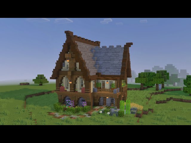Minecraft - How to Build Medieval House