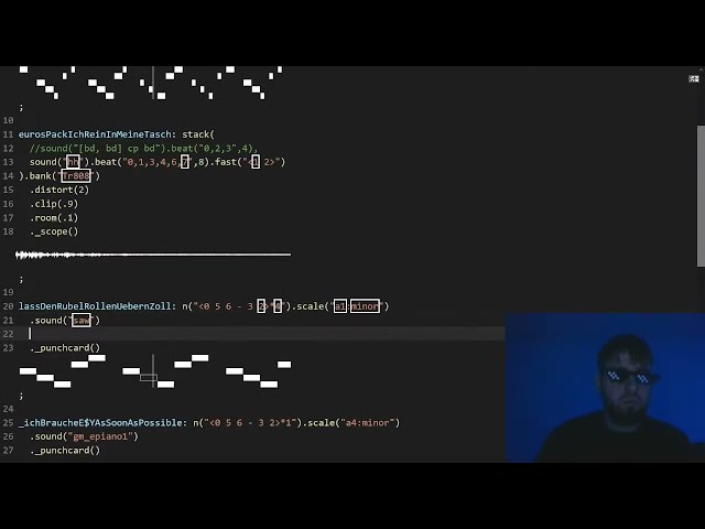 Live Coding Trap Beats in Strudel (Vocals, Algorave)