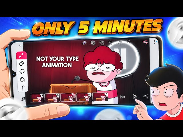 Create NOT YOUR TYPE Style Animation in 5 Minutes on FlipaClip Using Your Finger | Mobile Animation