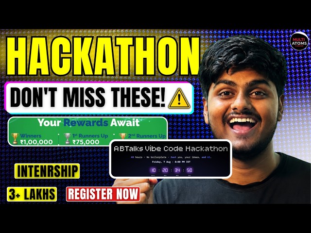 Top 2 Hackathons You Shouldn't Miss in August 2026 | TVS Credit EPIC 8.0 + ABTalks Vibe Code Hack...