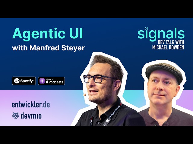 Engineering Agentic UI: Standards, Safety, and the Future of Angular | Manfred Steyer