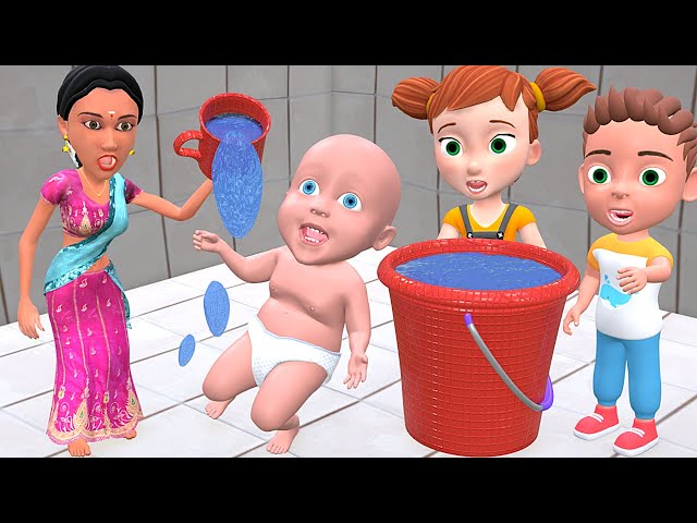बाबु और मम्मी | ठंड मे नहाना | Chintu Chinki cartoon | pagal beta |desi comedy video| cs bisht vines