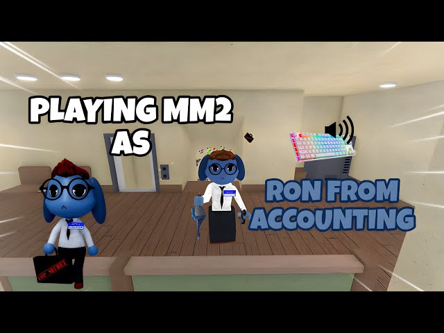 RON FROM ACCOUNTING DESTROYS TEAMERS IN MM2 + GAMEPLAY (KEYBOARD ASMR)