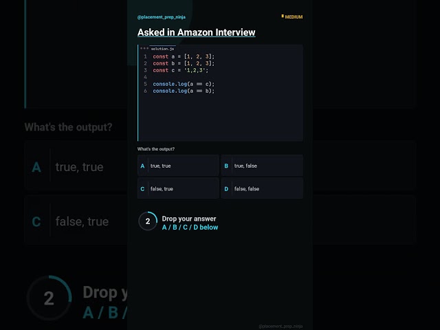 Array Comparison Trick! | JAVASCRIPT Challenge #shorts