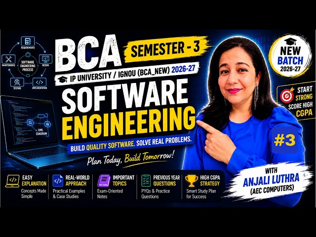 Software Engineering | Semester - 3 | BCA | DAY 3 | Unit 1 | Software Development Life Cycle Stages