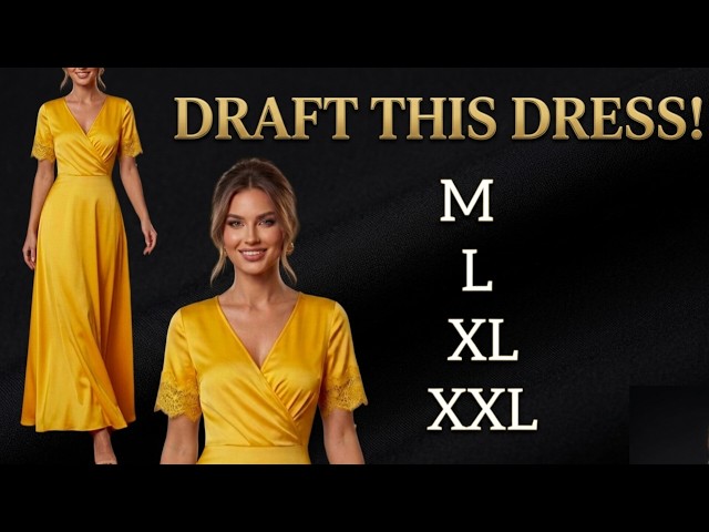 The secret to creating a flawless and elegant evening dress pattern! ✂️ Step-by-step tutorial