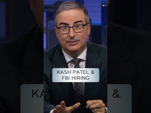 Kash Patel & FBI Hiring #lastweektonight