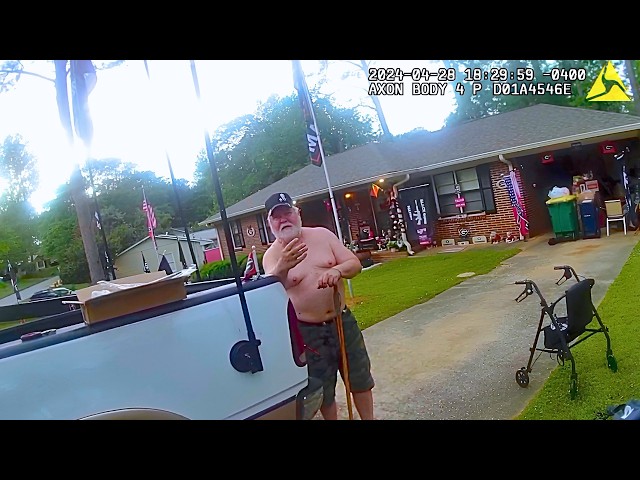 Man Goes Ballistic On Kids For Playing Outside, Meets No Nonsense Cop