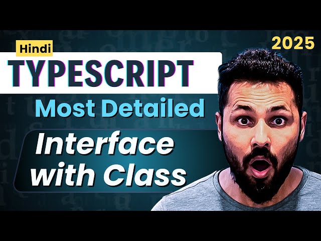 TypeScript Hindi Tutorial #29 Interface with Class