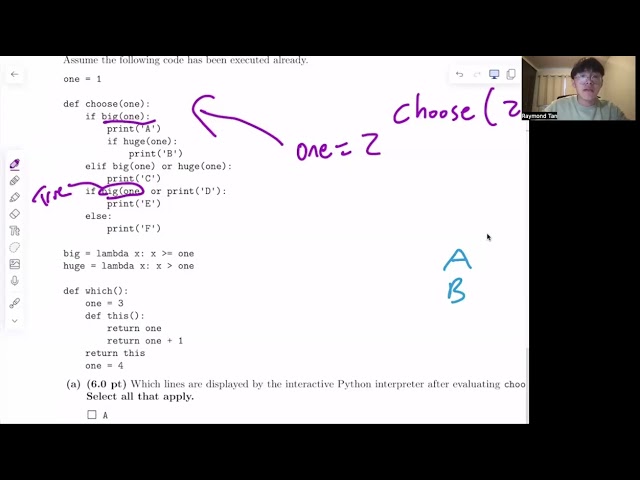 [CS 61A SP24] Midterm 1 WWPD