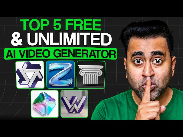 🔥 Best 5 FREE AI Video Tools (Unlimited + No Watermark)