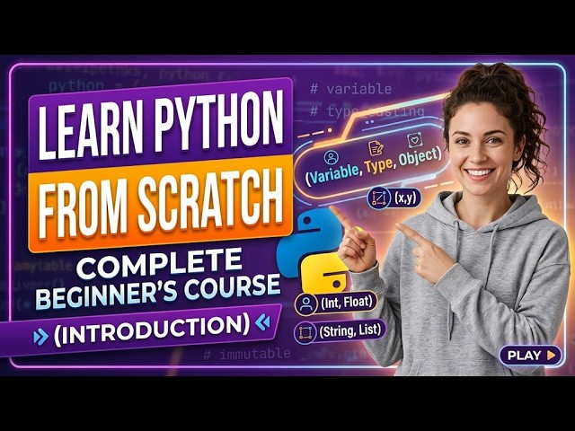 Learn Python from Scratch | Complete Beginner's Course (Introduction)