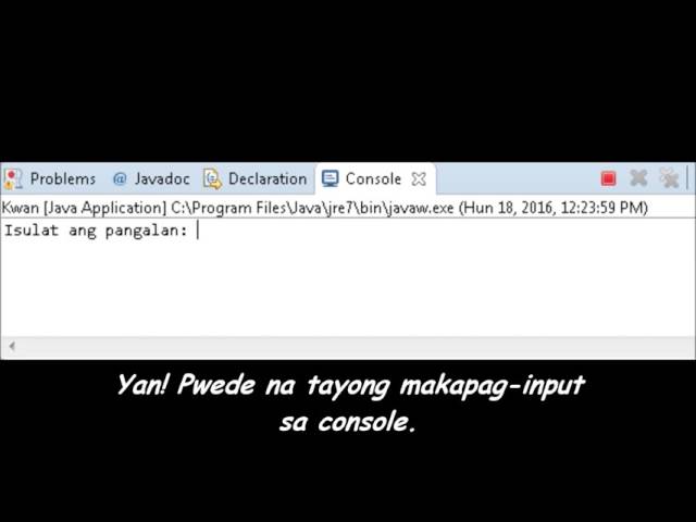 Java Tutorial Tagalog 5