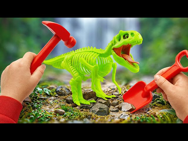 T-Rex Dinosaur Dig Adventure 🦖🦴 Build the Skeleton Puzzle