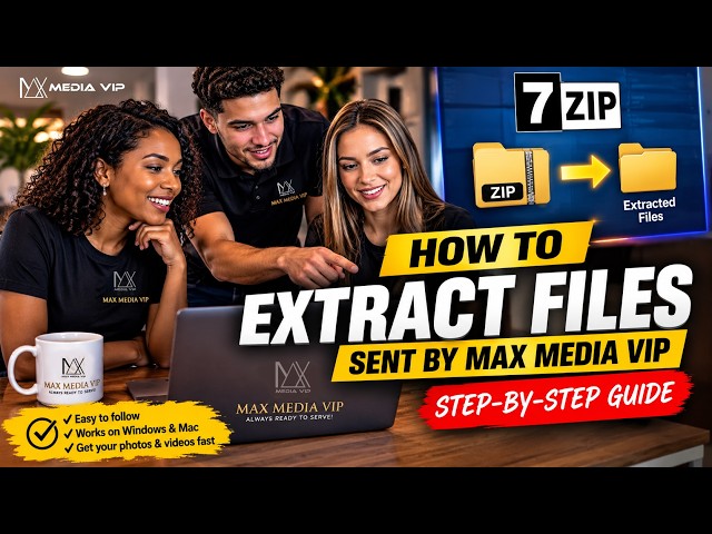 How to extract large zipped files using 7 Zip | Max Media VIP Client Help and Support