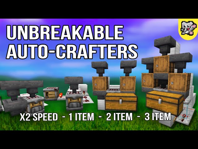 UNBREAKABLE Auto Crafters | Minecraft Bedrock