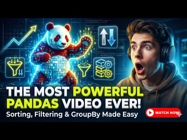 The Most Powerful Pandas Video Ever! | Sorting, Filtering & GroupBy Made Easy in Python #learnpython