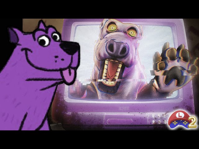 A pet simulator game but horror... Pepper the Giant Purple Dog