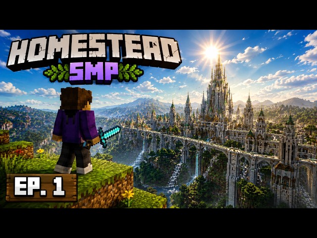 MY FIRST MINECRAFT COMMUNITY SERVER | HOMESTEAD SMP
