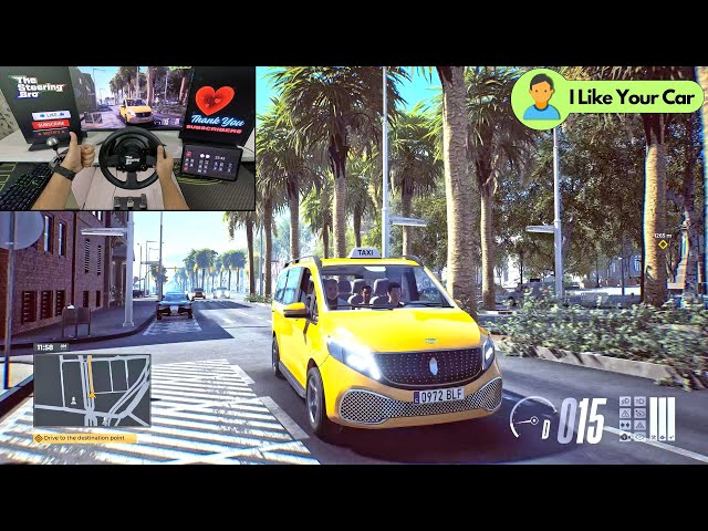 Taxi Life: A City Driving Simulator - Smooth Driving With My New Electric Van | Thrustmaster TX