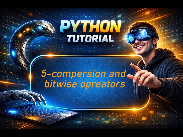 5-compersion and bitwise operators || Learning Python From Scratch