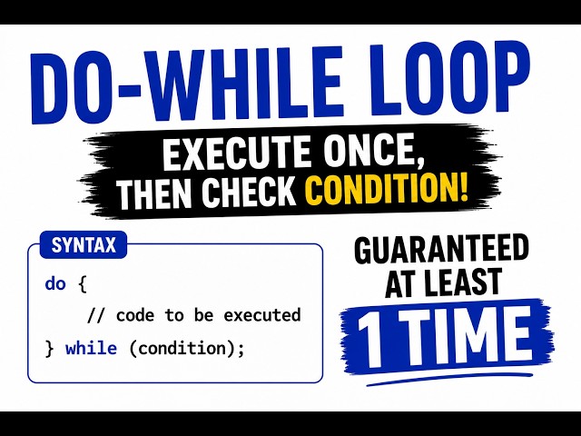 Java do-while Loop Explained | This Loop Always Runs Once! 🤯