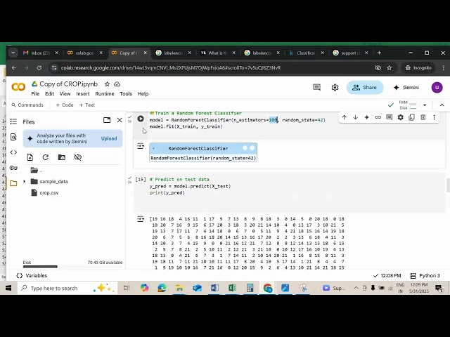 Agriculture crop selection using Machine Learning algorithm