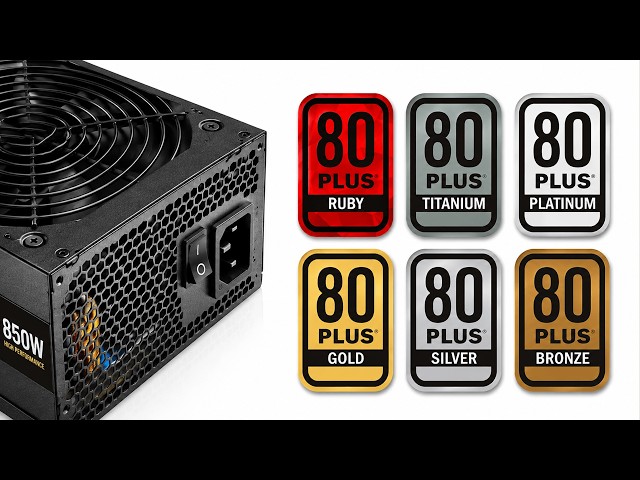 PSU Ratings Explained: Bronze, Silver, Gold, Platinum, Titanium, Ruby