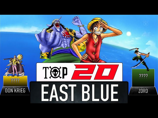 TOP 20 EAST BLUE STRONGEST CHARACTERS - One Piece Power Levels - AnimeScale
