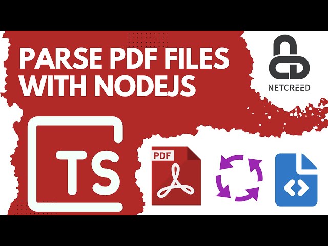 How to parse PDF files with Node.JS and TypeScript