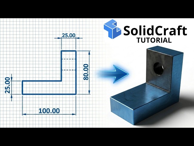 SolidCraft Tutorial for Beginners | FREE Open-Source Alternative to Fusion 360 and FreeCAD!