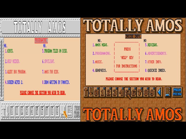 ATTRACT MODE AMIGA DISK MAGAZINE Totally AMOS Issue 1 TILL 6 Len & Anne Tucker 1991 92 SAVE OBLIVION