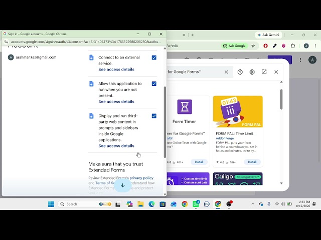 How to set up a timer for Google Forms