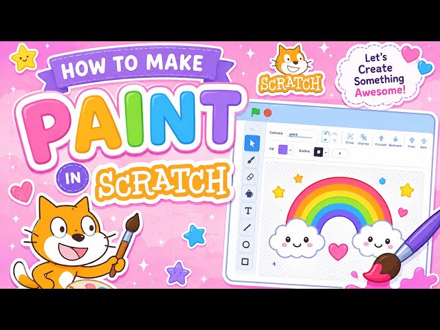 How to Make a Drawing App in Scratch | Easy Coding for Kids